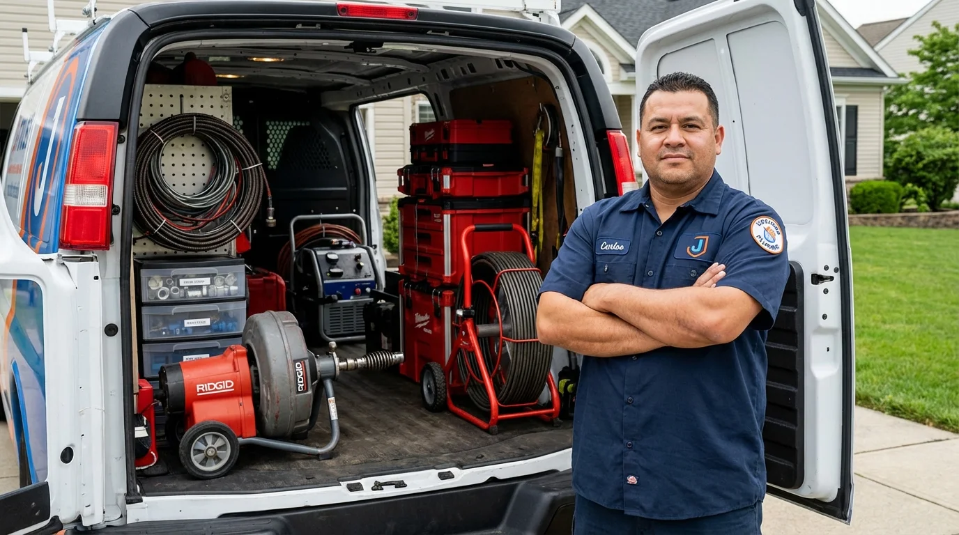 Professional drain cleaning equipment and Johns Plumbing LLC plumber in Zillah