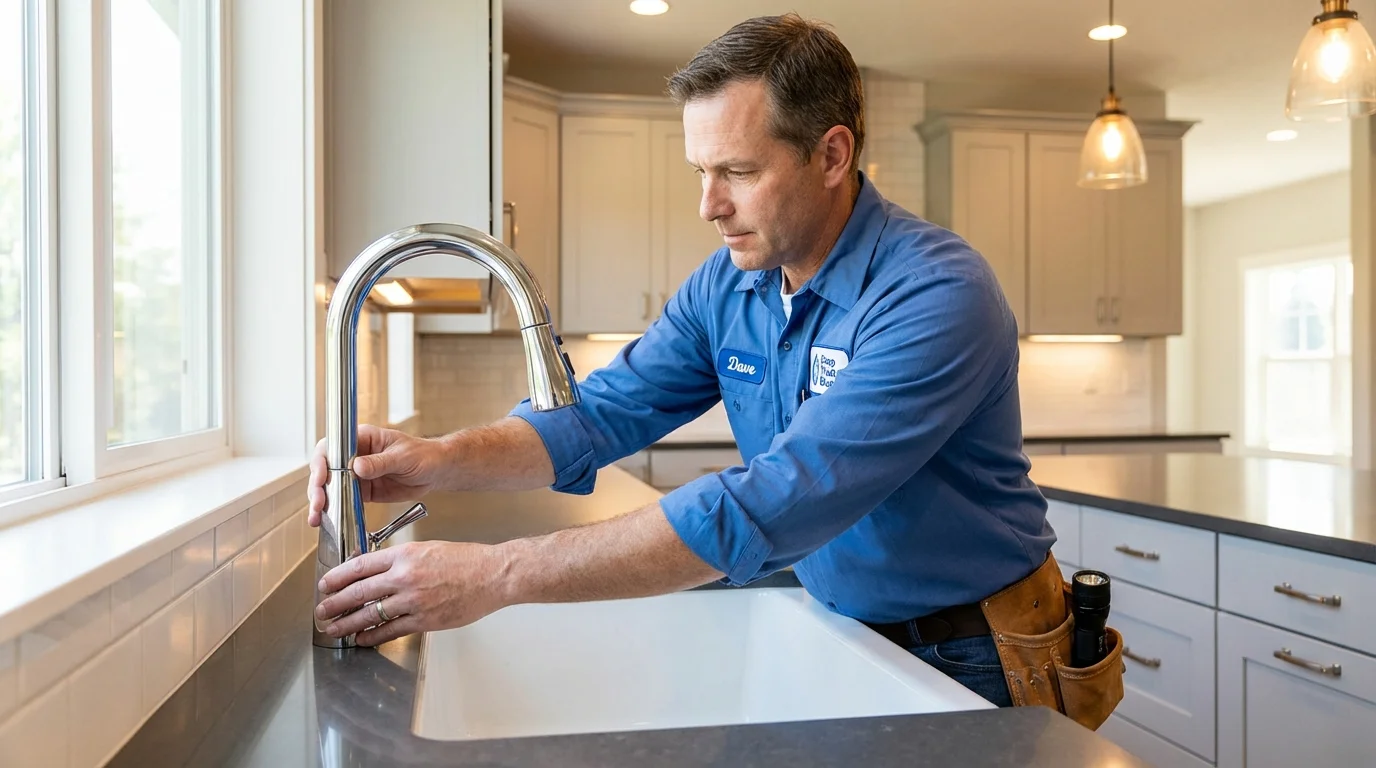 Kitchen faucet installation by Johns Plumbing LLC in Zillah